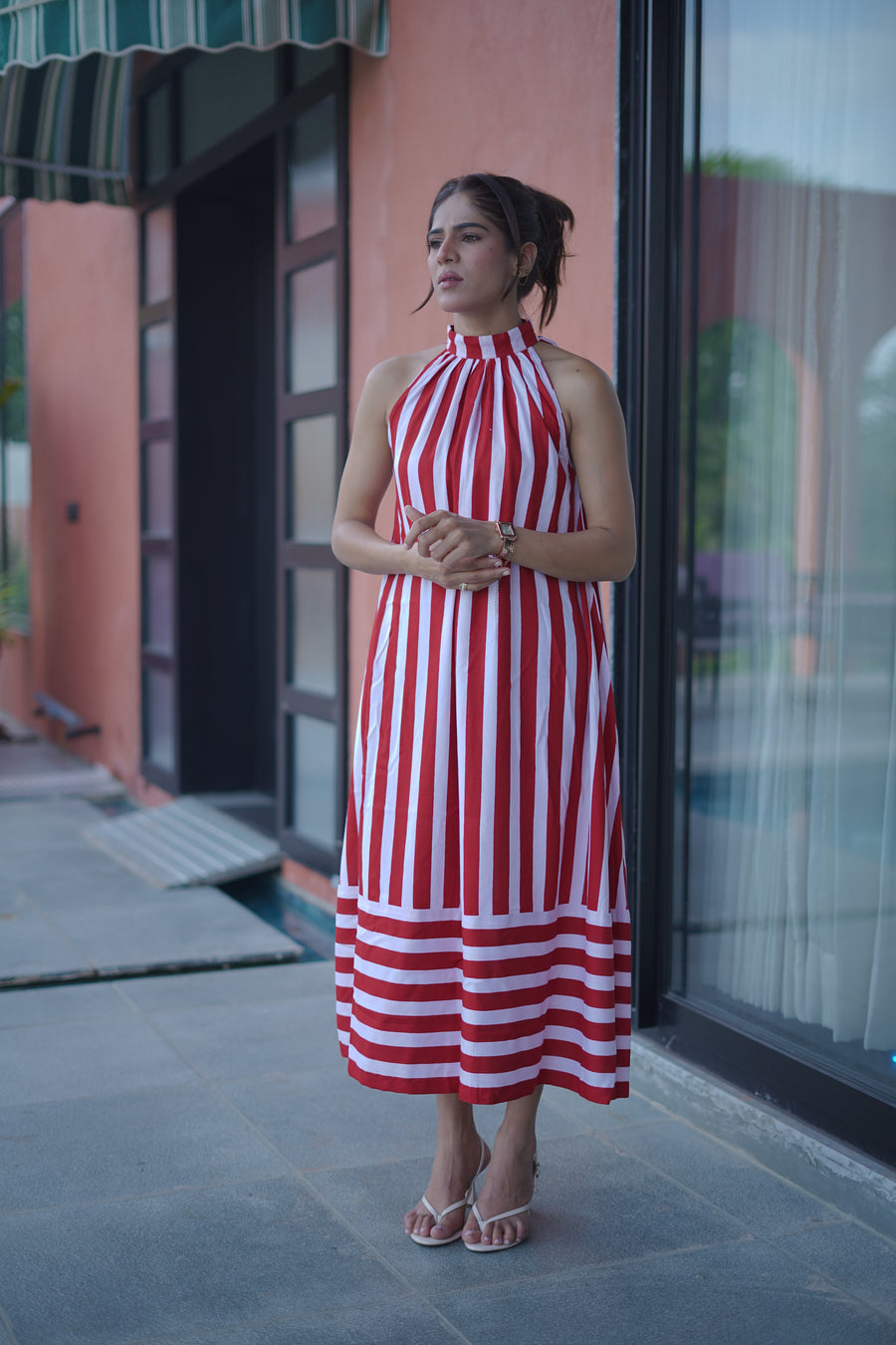 Poppy Red Halter